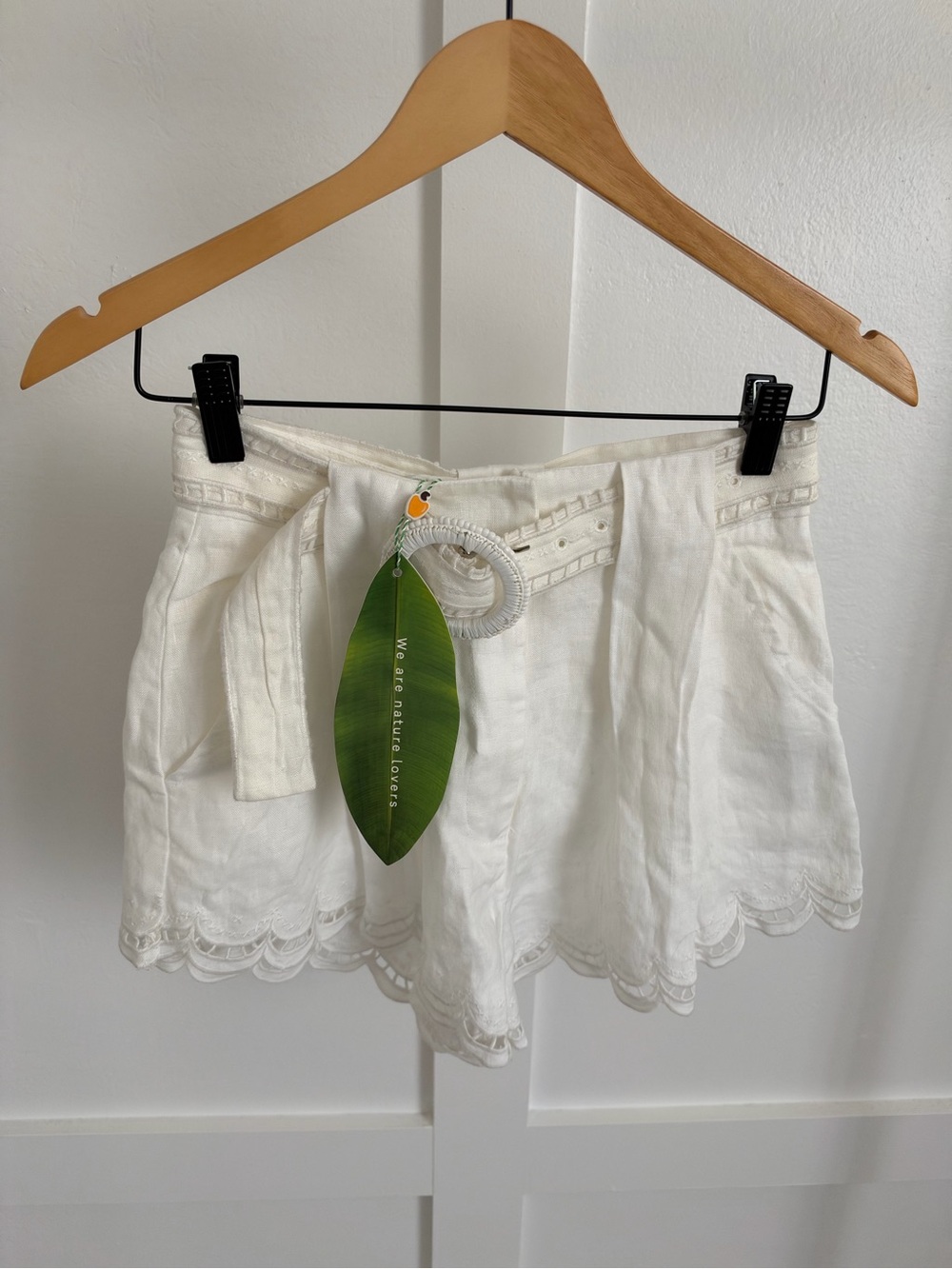 Farm Rio Off White Richelieu Shorts - Picture 4 of 6